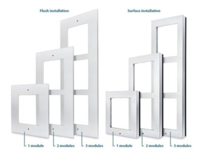 2N IP Verso - flush installation frame for 3 modules (must be together with 9155016)