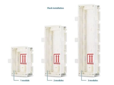 2N IP Verso - flush mount installation box for 3 modules (must be together with 9155013)