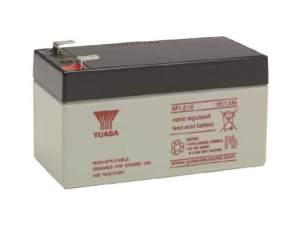Yuasa 12V 1.2Ah VRLA battery