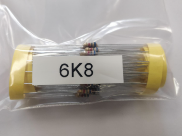 Resistor 6K8 1/4W 100tk