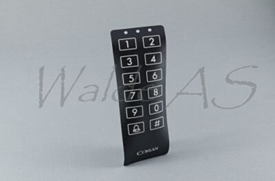 CT Labels black Labels for CT keypads 5 pcs set