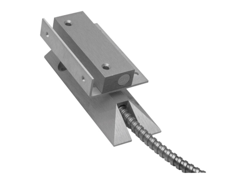 Alarmtech MC 240-S56 magnetic contact | silver | floor mounted | for roller doors | IP67 | G2