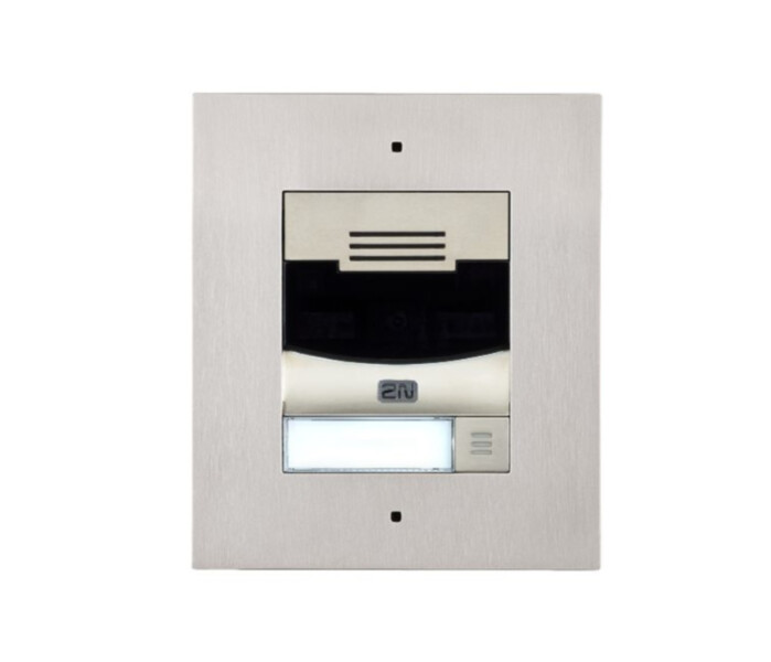 2N IP Solo without camera, flush mount nickle