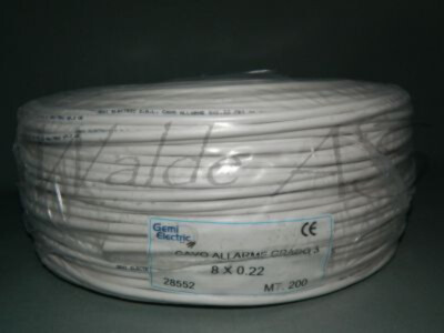 BTE 8x0,22 GR3 varjestatud kaabel, 200m rull