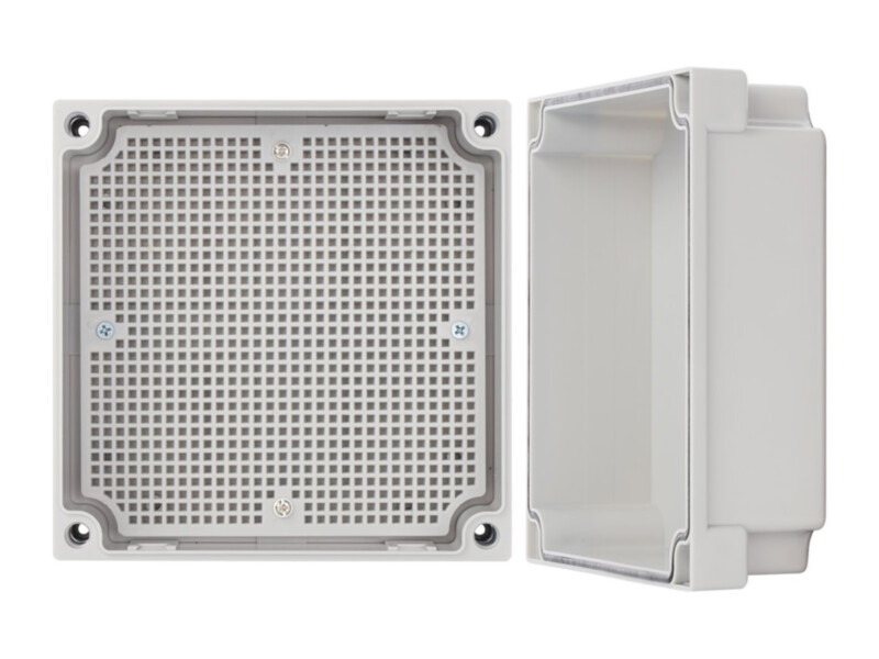 Pulsar AWB171711 ABS enclosure with mounting plate, 177 x 177 x 103 mm