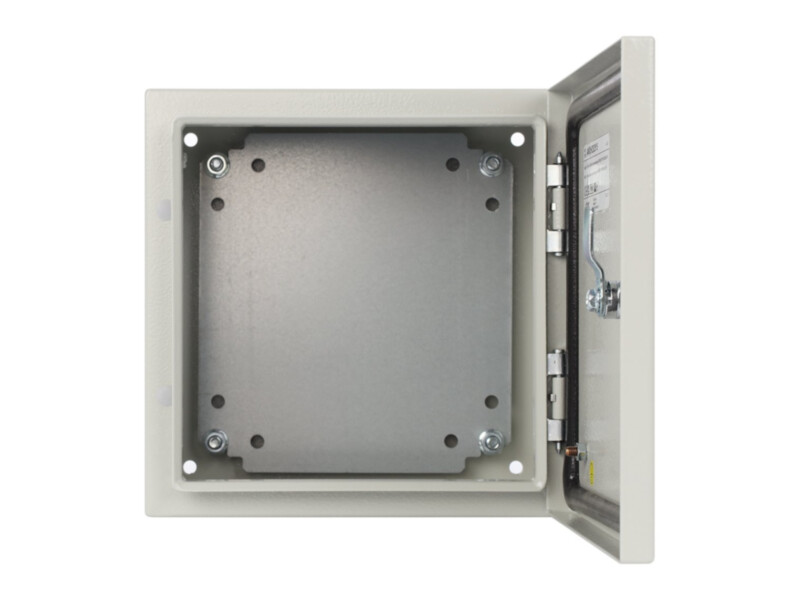 Pulsar AWOH252515 metal enclosure with mounting plate, IP66, 250 x 250 x 150 mm
