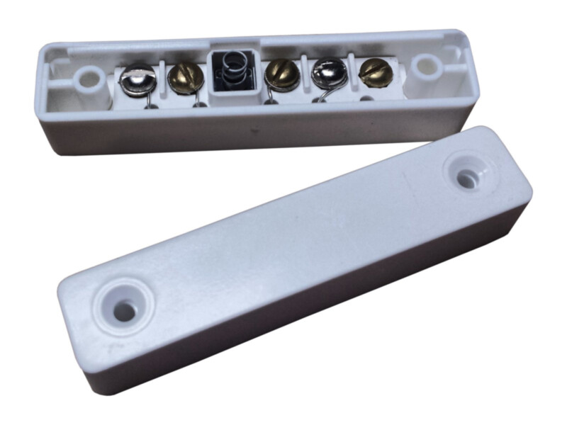 Knight D25 magnetic contact | white | surface | for wooden doors | G2