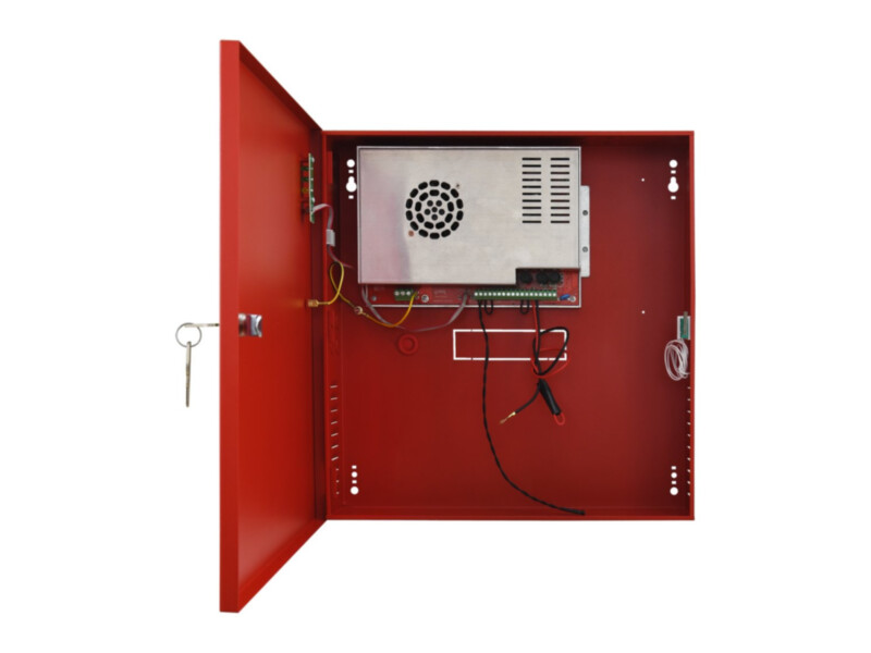 Pulsar EN54C-10A17 power supply for fire alarm systems, 27.6 V, 10 A, battery 2x17 Ah, EN 54-4