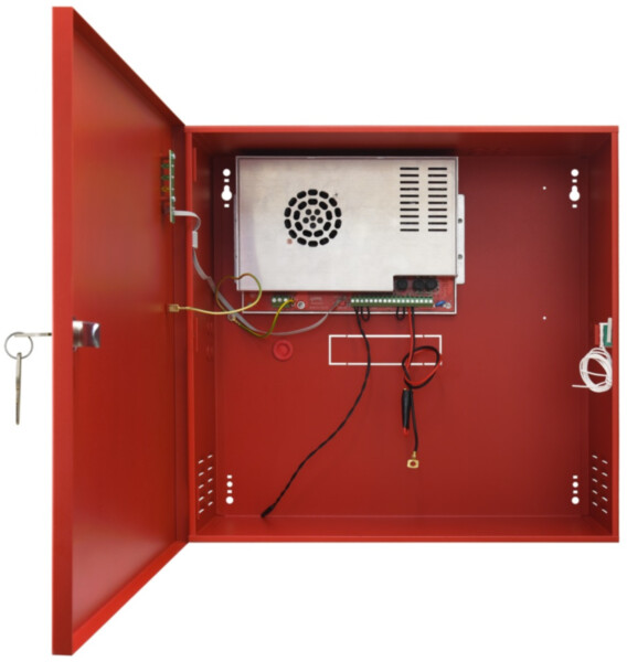 Pulsar power supply 27.6V | 10A | EN54-4 | 2x28Ah | 420 x 407 x 178+8 mm