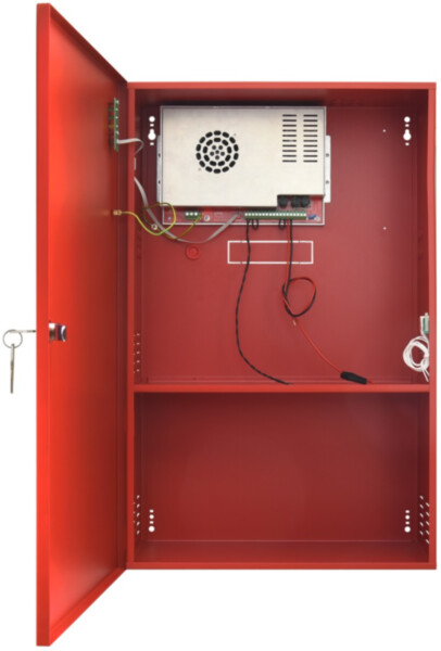 Pulsar power supply 27.6V | 10A | EN54-4 | 2x65Ah | 410 x 648 x 180+8 mm