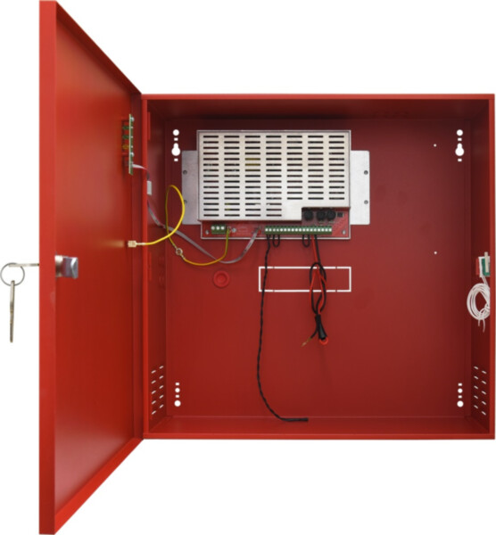 Pulsar power supply 27.6V | 5A | EN54-4 | 2x28Ah | 420 x 407 x 178+8 mm