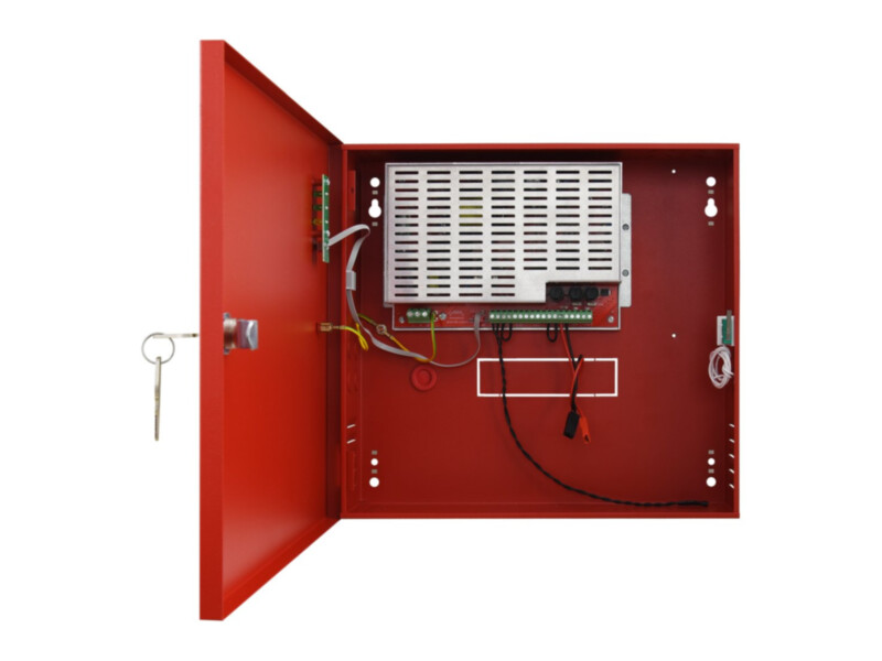 Pulsar EN54C-5A7 power supply for fire alarm systems, 27.6 V, 5 A, battery 2x7 Ah, EN 54-4