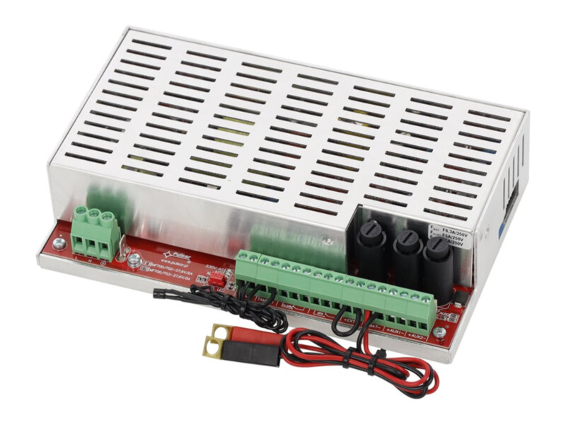Pulsar EN54M-3A7-17 power supply module for fire alarm systems, 27.6 V, 3 A, battery 2x7-17 Ah, EN 54-4
