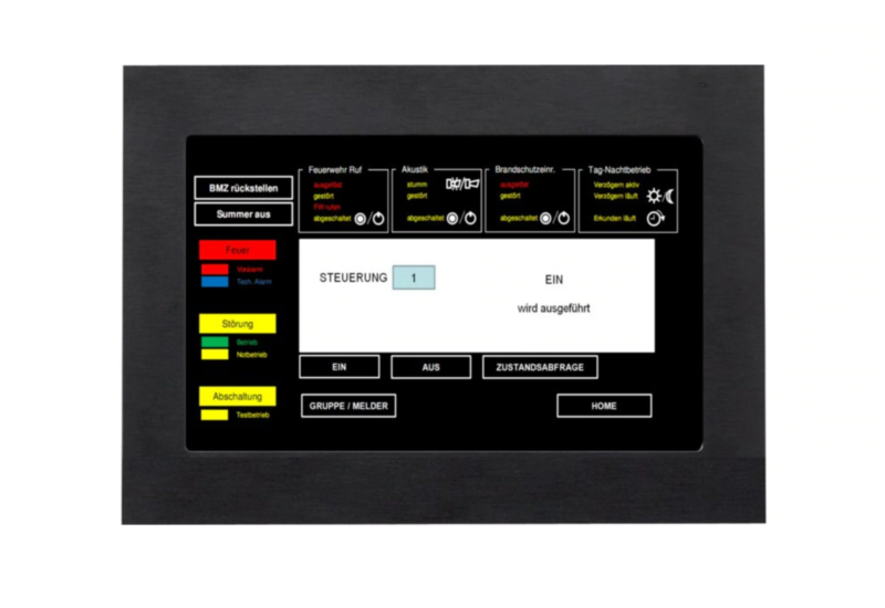 FlexES Touch screen operating panel flush mount