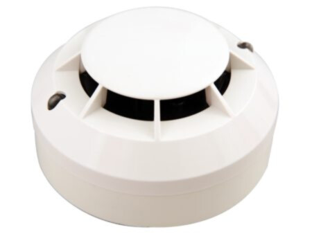 Morley optical smoke detector with isolator