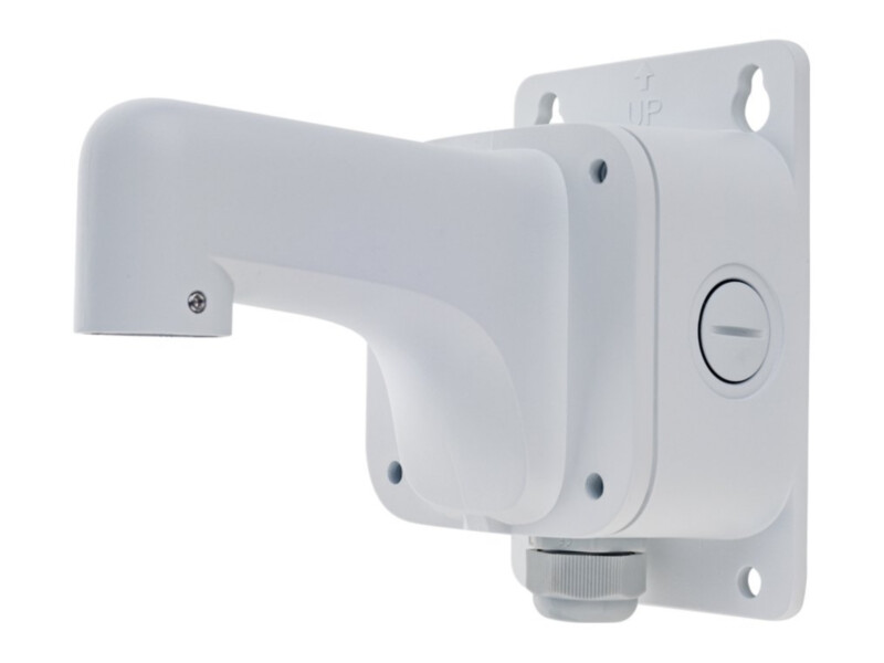 IR Video IR-V-BKX-WAL-02 wall mount with junction box, for Flateye turret and dome cameras, white