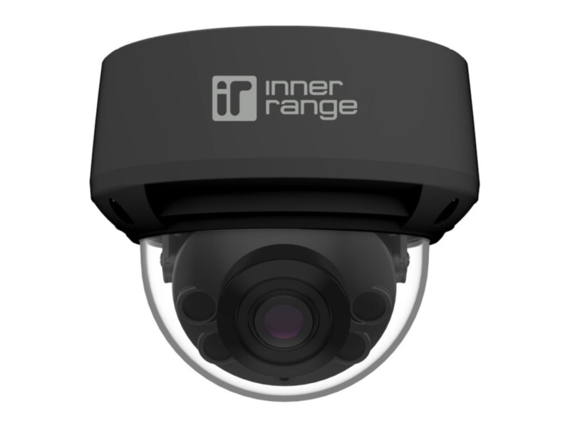 IR Video IR-V-C8D-120ZB dome camera 8MP, 3.6–11mm motorised varifocal, IR 40m + warm light 40m, vandal-resistant, IP66, black