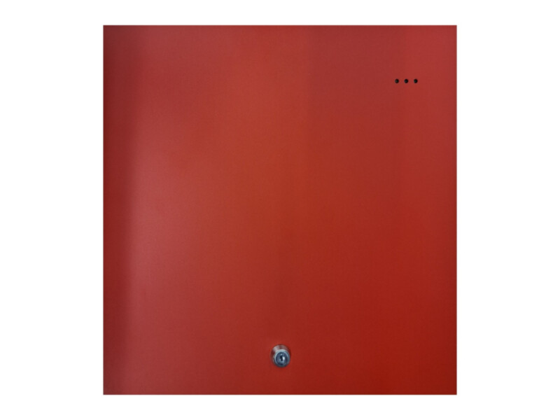 Pulsar EN54C empty metal enclosure | red | for 2 × 17 Ah batteries, 385 × 402 × 88 mm