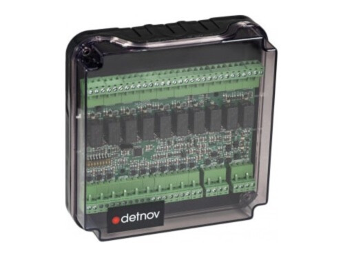 Detnov MAD-429-I input/output module | addressable | 10 inputs + 10 relays | with isolator | EN 54-18 / EN 54-17