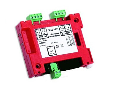 Detnov ühe kontrollitud releeväljundiga moodul, isolaatoriga