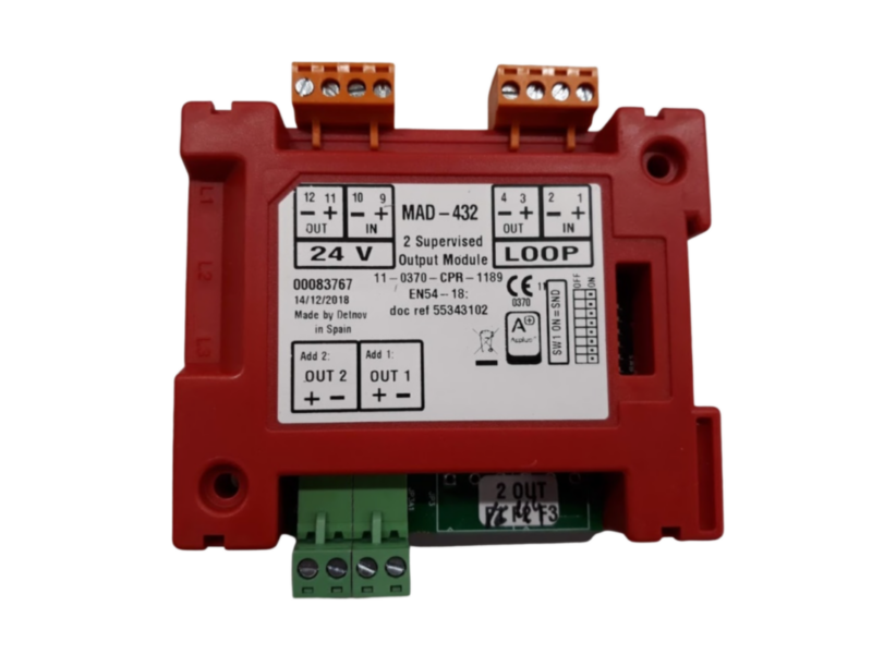 Detnov kahe kontrollitava väljundiga moodul isolaatoriga