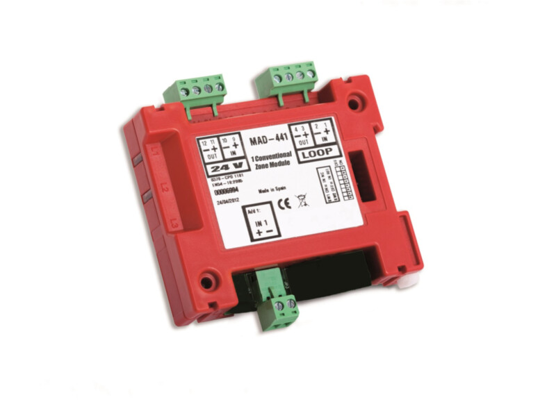 Detnov 1 input module with isolator