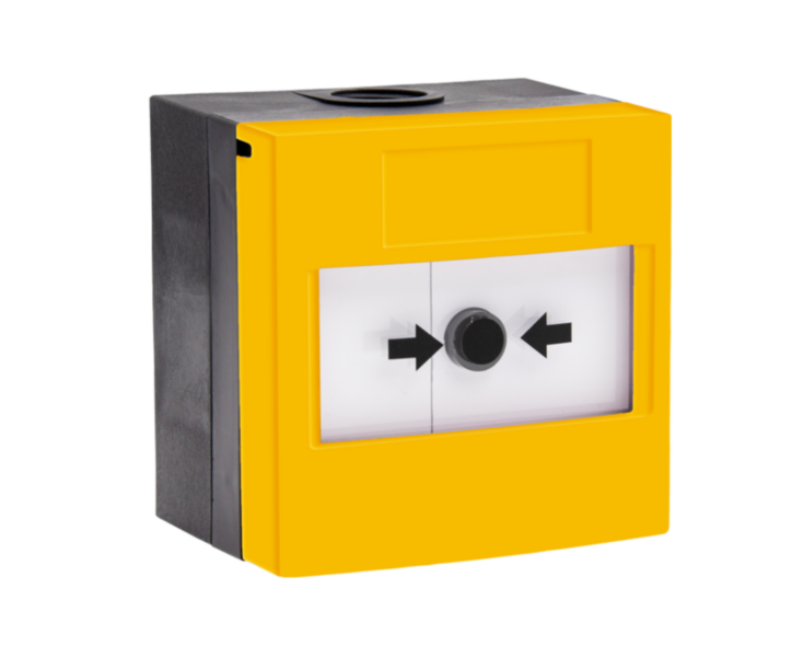 STi weatherproof call point, yellow