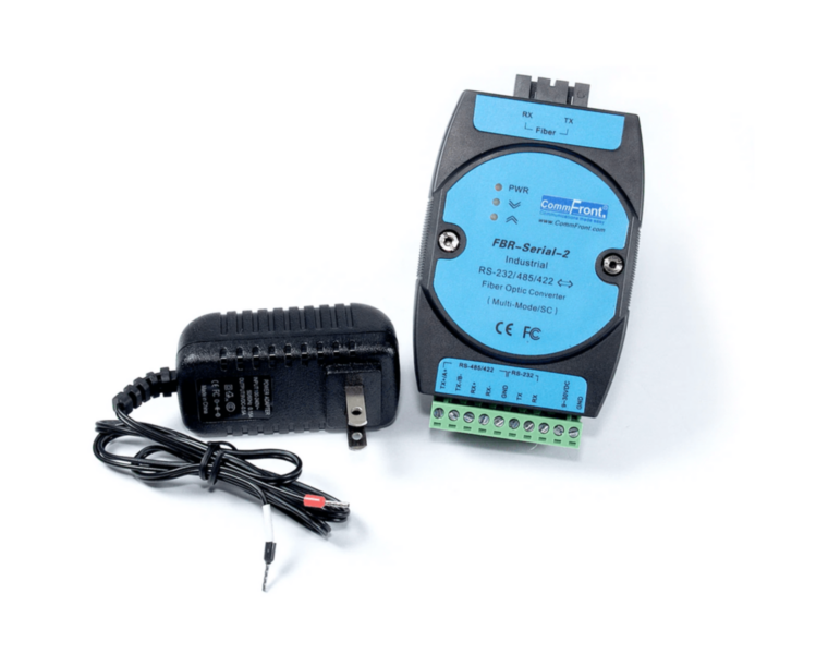 RS232/RS485/RS422 to Fiber Optic Converter (Industrial/SingleMode/SC)