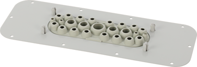 Pulsar Plate with 25 membrane grommets for AWOH series enclosures