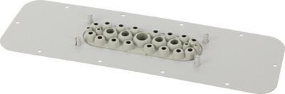Pulsar Plate with 25 membrane grommets for AWOH series enclosures