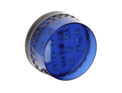 ELMDENE - Low Profile LED Beacon 12V DC Single Mount Blue