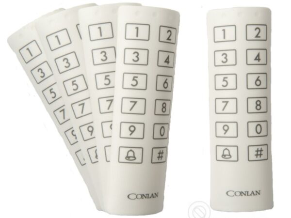 CT Labels white Labels for CT keypads 5 pcs set