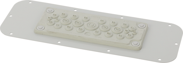 Pulsar Plate with 25 membrane grommets for AWOH series enclosures