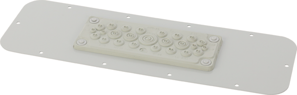 Pulsar Plate with 25 membrane grommets for AWOH series enclosures