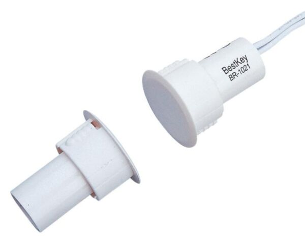 Sentek recessed contact Ø19mm, white