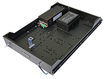 Integriti rack mount metal enclosure with 8A PSU