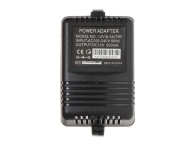 Power adapter 12 V DC | 0.5 A | transformer type | 2.1/5.5 mm plug
