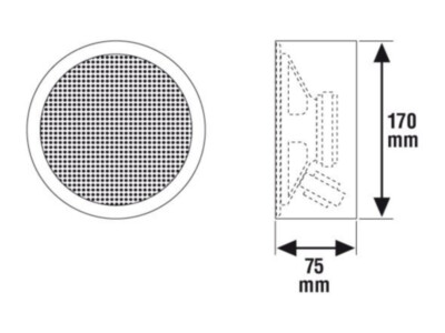 Honeywell surface-mount loudspeaker DL-A 10-165/T, 10 W, 6.5