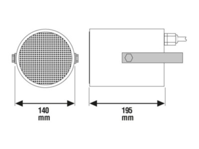 Honeywell sound projector, 20 W, unidirectional, IP65, EN 54-24