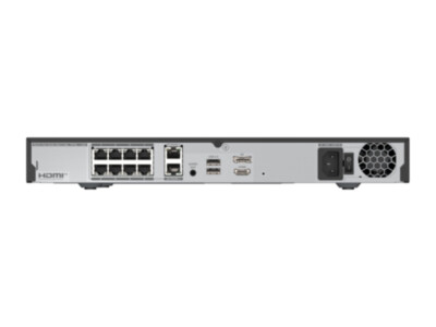 Hanwha BRB-X1610SE BLAZE network video recorder (NVR), 16 channels, 2x HDD, 8x PoE