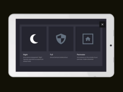 Inception Touchscreen 7” Interface | White