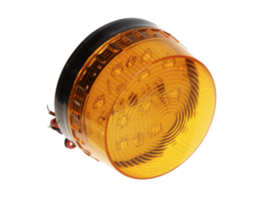 Elmdene SO-05 low-profile LED beacon, amber, 12V DC, single mount
