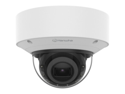 Hanwha XNV-A6084R dome camera 2MP, 2.8–12 mm motorised varifocal, vandal-resistant, IR 50 m, IP67