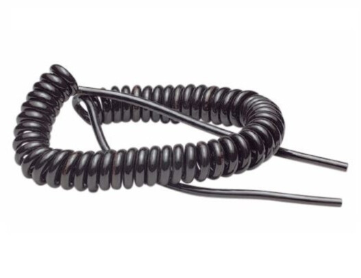 Semoflex Elektronik spiraalkaabel | must | 8 × 0,25 mm², 1,2m, venib kuni ~5m