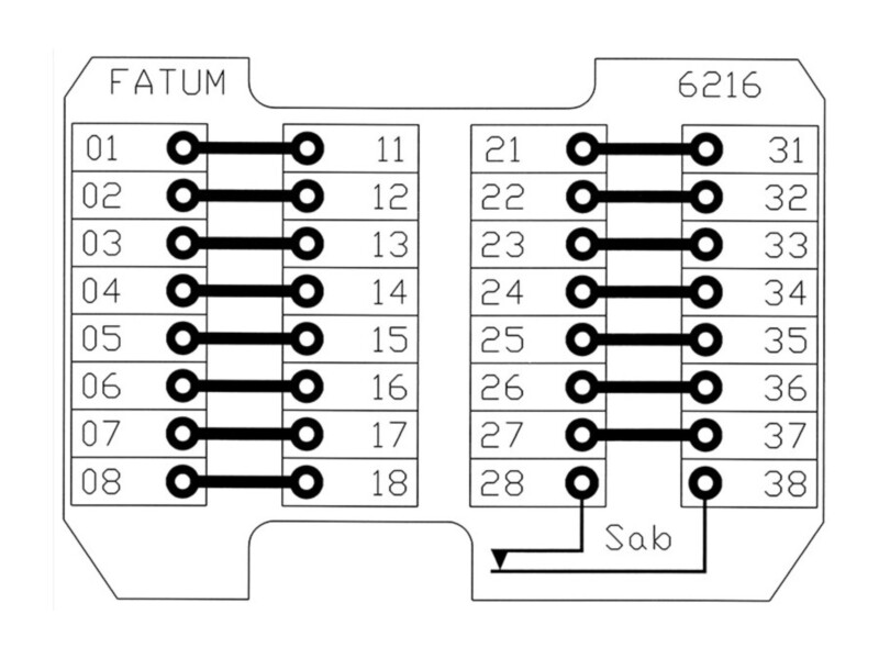 Alarmtech Fatum 6216 süvistatav harukarp | 16 kontaktipaari | LSA-klemmid | 75mm karbile