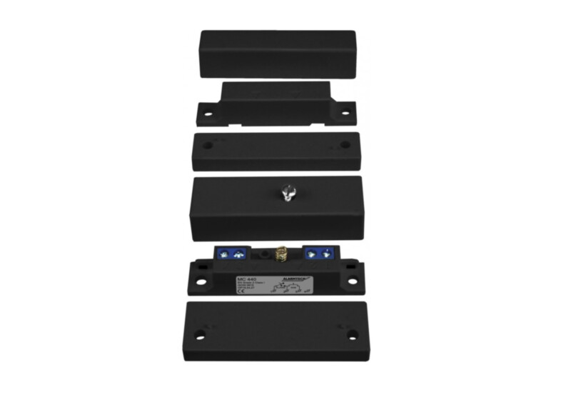 Alarmtech MC 440-BL magnetkontakt | must | pinnapealne | NC | G2