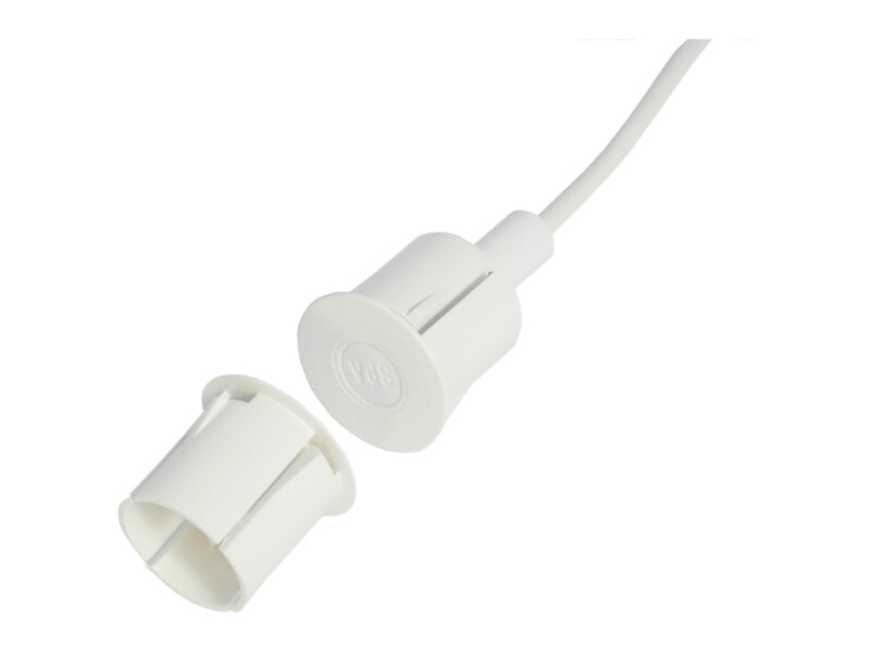 Alarmtech MC 340-S32 süvistatav magnetkontakt terasraamidele | G2 | Ø19mm | valge