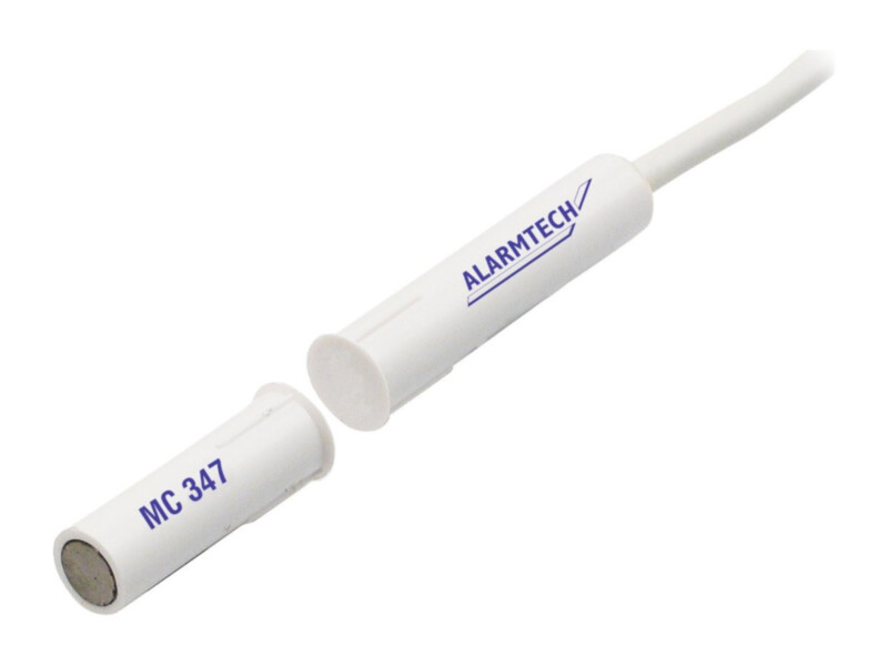 Alarmtech MC 347-5 süvistatav magnetkontakt | 2xNC | IP67 | G2 | 5m kaabel