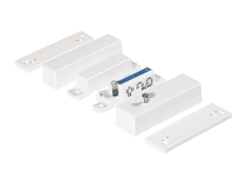 Alarmtech MC 447 magnetkontakt | valge | pinnapealne | 2xNC | IP43 | G2