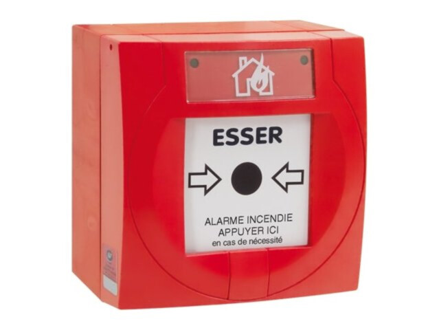 Esser IQ8MCP kompakt häirenupp | punane | taastuv element | isolaatoriga
